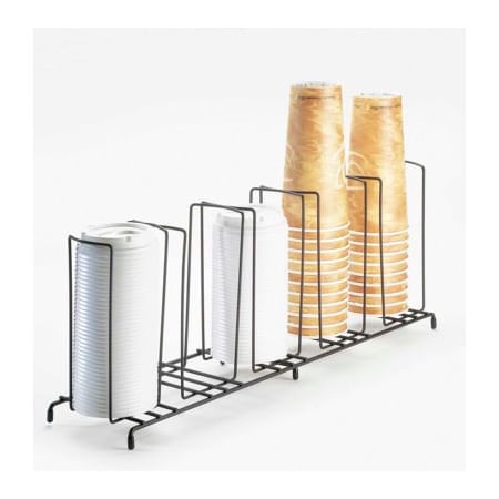 Cal-Mil Cal-Mil 1233 5 Section Cup and Lid Organizer 22"W x 6"D x 9"H 1233